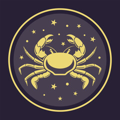 cancer Zodiac Sign A Unique Artistic Representation Exploring Its Various Aspects and Meanings. astrological signs, celestial objects, astrology, mystical, space, predict the future
