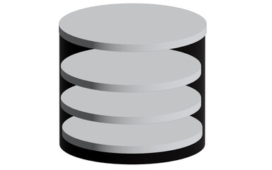 Round Stacking Storage Unit. Tiered Circular Display Shelf,