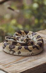 Naklejka premium snake on the ground