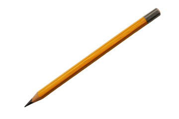 Carpenter's Pencil Isolated on Clear Transparent Background High Definition Image for Stock Photography and Tool Design Projects