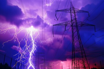 Lightning discharges with very high energy.