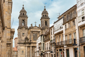Church of San Francisco in the old town of the Unesco city of Santiago de Compostela, Galicia.