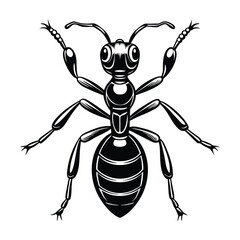 ant cartoon character, vector artwork of ant insect