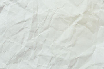 Obraz premium Crumpled White Paper Texture Background
