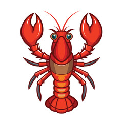 Lobster vector clip art, Lobster Colorful  vector 