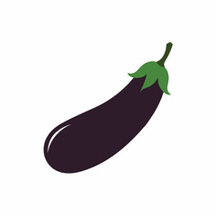 Eggplant Ingredients for Healthy Cooking Vector Illustration  Printable Graphic Design