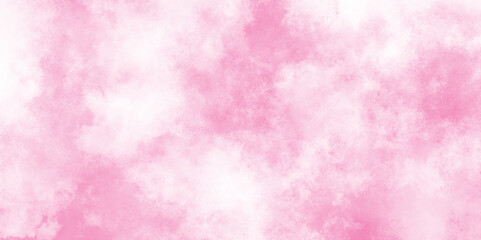 Grunge pastel and soft Pink Watercolor abstract background, soft pastel blush pink grungy watercolor paper texture, beautiful and colorful pink clouds texture with stains, pink cloud sky on art paper.