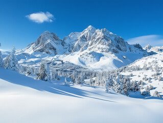 winter mountain landscape