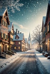 Obraz premium Christmas white background banner with tree gift and decoration christmas background 