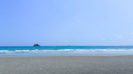 Sea landscape of Laem Sadet Beach Chanthaburi, Thailand