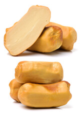 Vegetarian chicken on white background