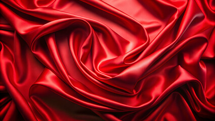 Obraz premium Bright and eye-catching red satin background , vibrant, solid, red, satin, shiny, smooth, luxurious, elegant, bold