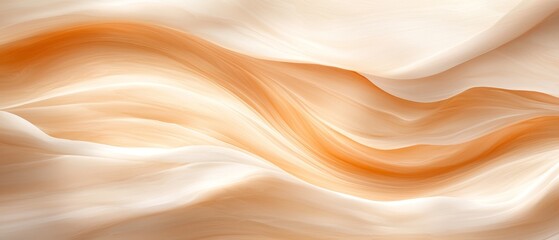 Obraz premium A computer-generated orange with an overlaid wavy pattern in white and orange hues
