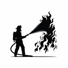 Fototapeta premium fire man