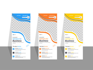 Modern business roll up banner design for  modern business