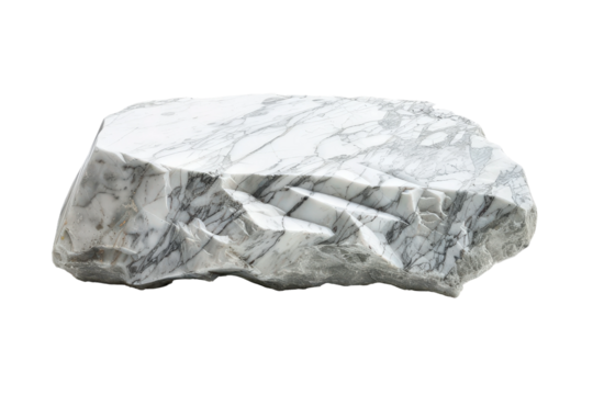 Carrara Marble Isolated on Clear Transparent Background HD 4K Resolution for Stock Photography and Architectural Design Needs