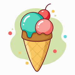 Ice Cream Cone stock illustration