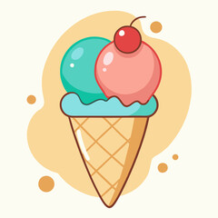 Ice Cream Cone stock illustration