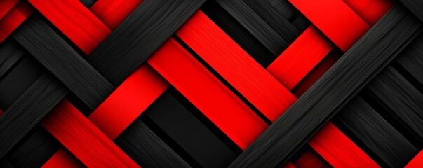 Colorful woven texture with red, black, and dark tones, suitable for backgrounds.