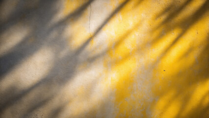 background with blurred foliage shadow on old wall