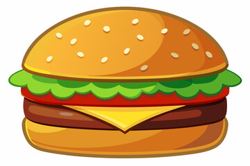burger vector art and illustration