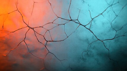 Textured Surface with Cracked Patterns in Vibrant Colors