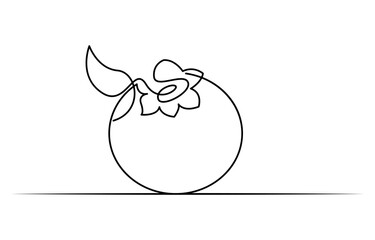 Blueberry vector illustration. One line drawing art illustration with lettering organic blueberry. Blueberries in continuous line art drawing style. Group of blueberry fruits and leaves minimalist 