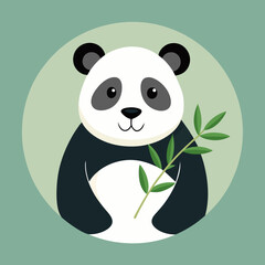 Cute panda stock illustration