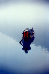 Fog scenery of Xiaodongjiang River in Chenzhou City, Hunan Province, China