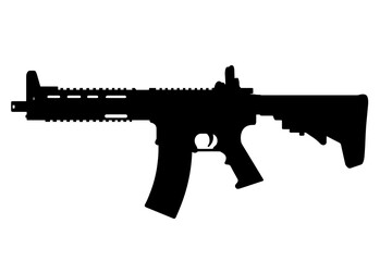 silhouette of a Assault Weapon