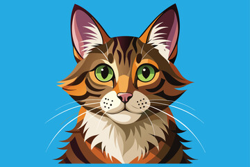 Realistic Pet Cat Vector Illustration Concepts 