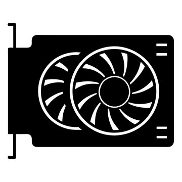 recommend clip art: Vega graphics card Silhouette. computer gaming graphics card vector illustration black 