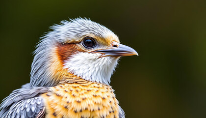 Obraz premium Orange and Black Feathered Bird on a Tree Branch