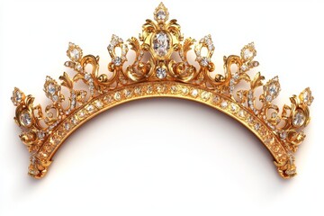 Golden Crown with Diamonds