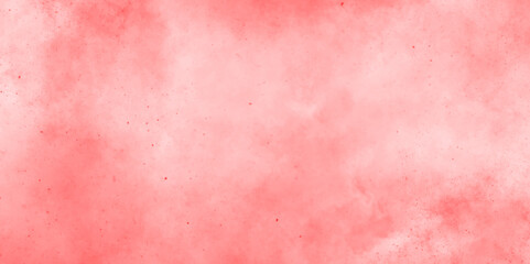 Fototapeta premium red color dust particles explosion cloud on white background minimal design and artistic watercolor splashes background. Wallpaper Created Using Artificial Intelligence 