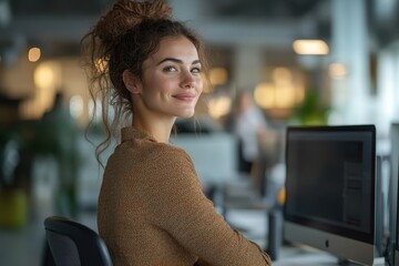 Energizing Stretch Break at Standing Desk - Relieving Stress and Enhancing Focus for Productive Workday