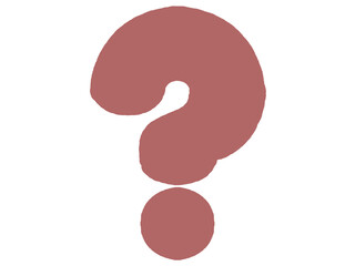 落書き風シンプルなクエスチョンマークのイラスト素材