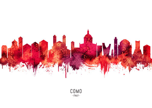 Como Italy Skyline Red