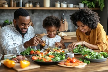 Family Embracing in Kitchen, Providing Emotional Support and Unity During Shared Experience