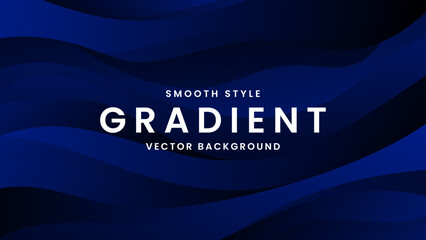 Smooth Blue Gradient Vector Background