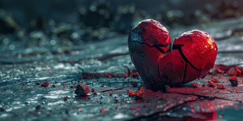 Broken Heart Symbol of Love and Pain
