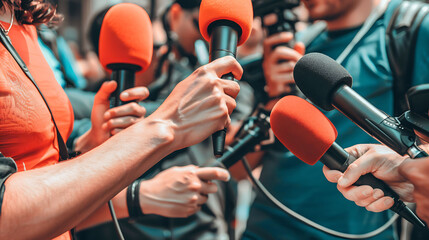 A Journalist Engaging In Conversation