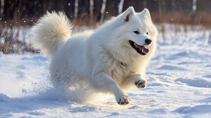 Samoyed --ar 16:9 --style raw --v 6.1 Job ID: d2438e61-067a-4b2e-8dd8-a99d56c43d91