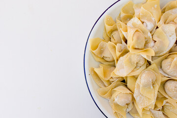 Raw wonton or dumpling dough is called pangsit in Indonesian. The term pangsit is used interchangeably with wonton or dumplings in Indonesian cuisine. 