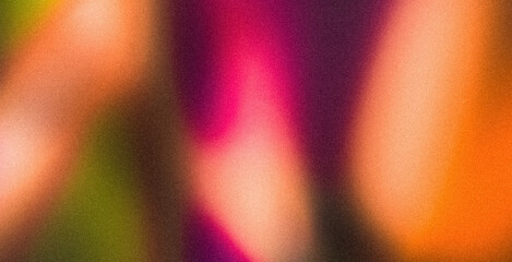 Vibrant grainy textured background featuring a gradient of magenta orange. Abstract grainy gradient backdrop design background colorful summer teal poster and banner.