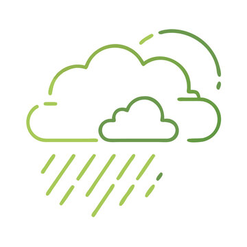 green cloud raining weather icon clip art preview