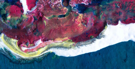 An Abstract Pattern of Water and Grunge Texture
