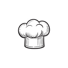 Vector Chef Toque Icon - Restaurant and Cooking Concept.