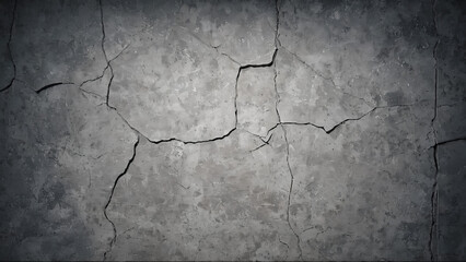 Obraz premium dark concrete wall with cracks