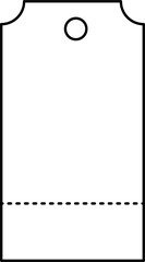 Price cut outline illustration vector